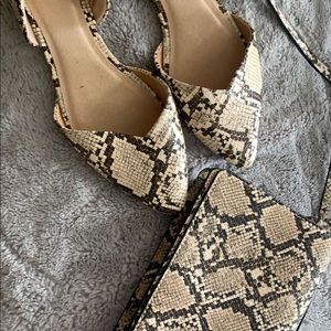 Old Navy flat with matching H&M crossbody